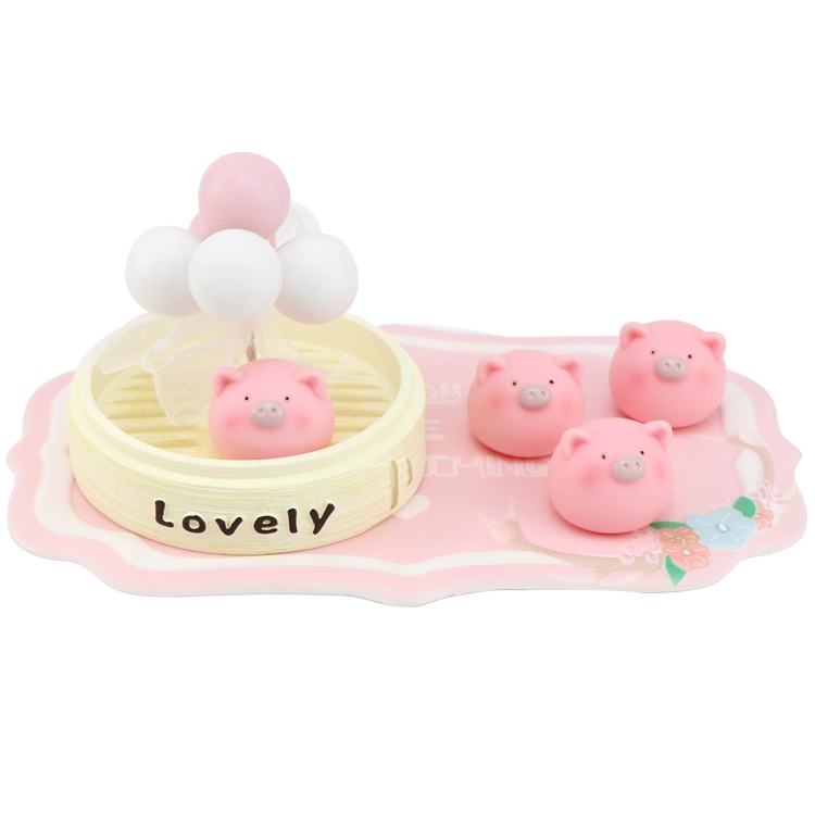 Phụ Kiện Ô Tô Decoroto Trang Trí Taplo Xe Hơi Bàn Làm Việc Bàn Học Phòng Khách Mô Hình 4 Heo Con Lovely Cực Xinh Giá Rẻ