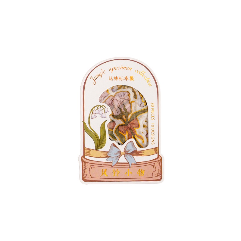 Bộ 30 Tấm Sticker Dán Trang Trí Phong Cách Vintage