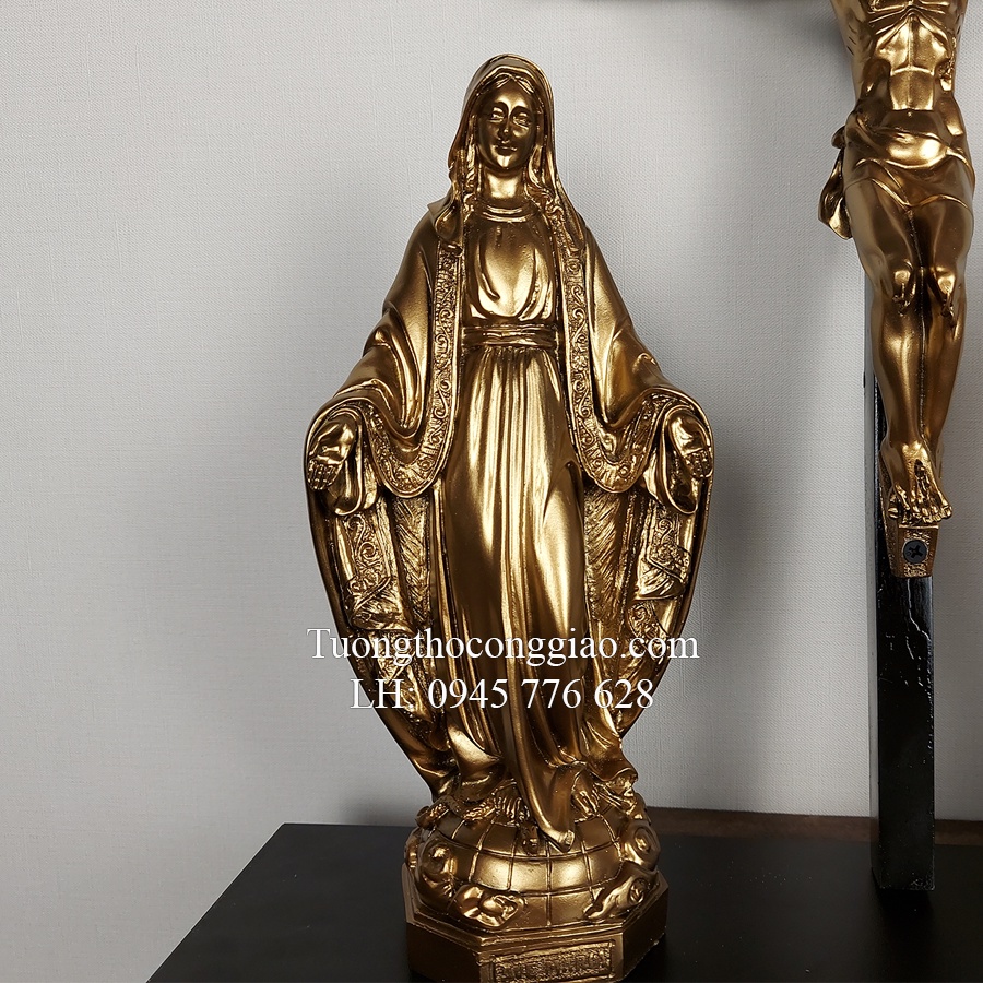 Bộ tượng Bàn thờ Thiên Chúa 30cm