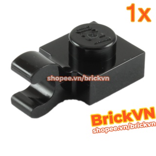 [1 Cái] LEGO Miếng 1x1 Với Vòng Kẹp Ngang (Open O Clip), Màu Đen ID 4517925 61252