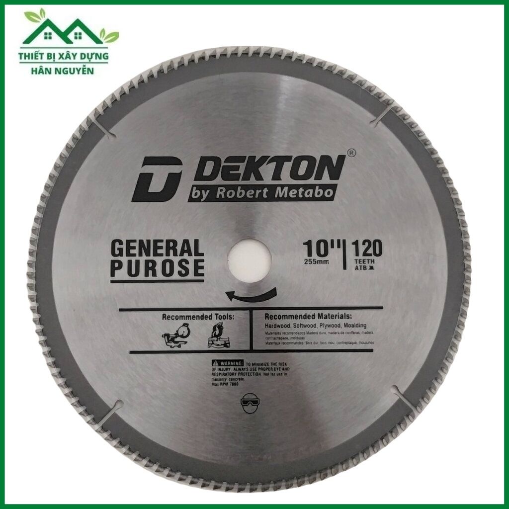 Lưỡi cắt nhôm Dekton 255mm 120 răng dùng cho máy cắt nhôm