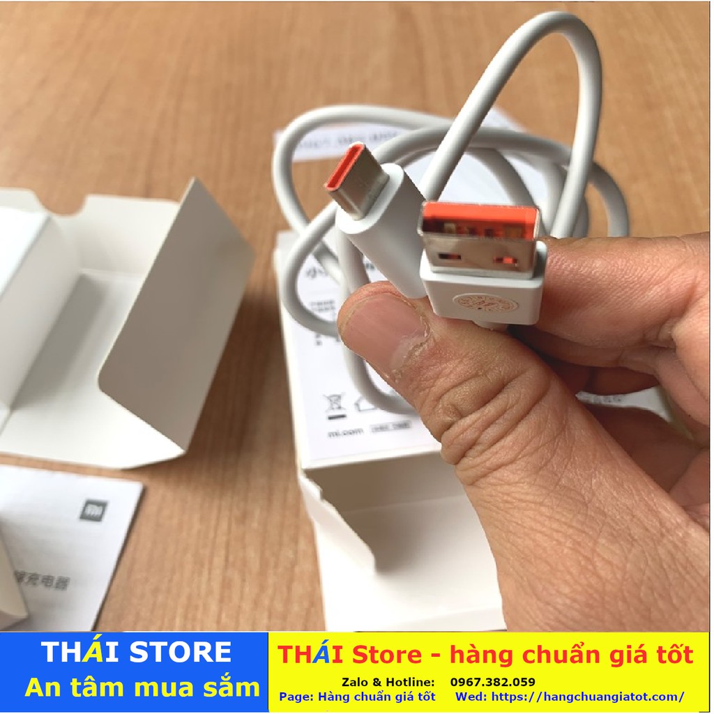 Bộ sạc Siêu nhanh XIAOMI Chính hãng, công suất sạc 55W - MDY-12-EQ, Quick Charge 3.0, cáp chân USB to Type C, (mã SA22)