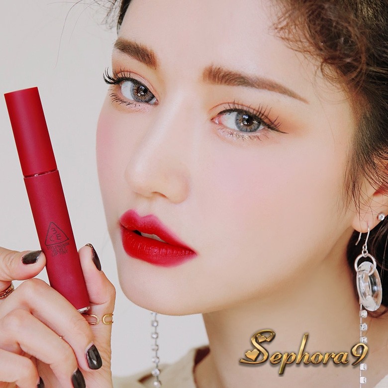 Son kem 3CE Velvet Lip Tint Private màu Đỏ Lạnh xinh xắn