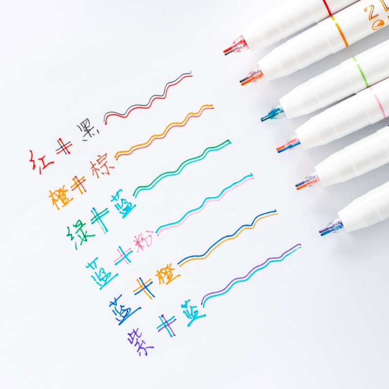 Bút ghi chú 2 LINES PEN 0.5mm 2 ngòi cao cấp