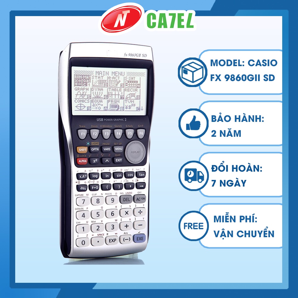 Máy tính CASIO FX 9860GII SD hàng chinh hãng bảo hành 2 năm