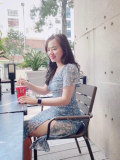 ĐẦM VOAN HOA ĐUÔI CÁ