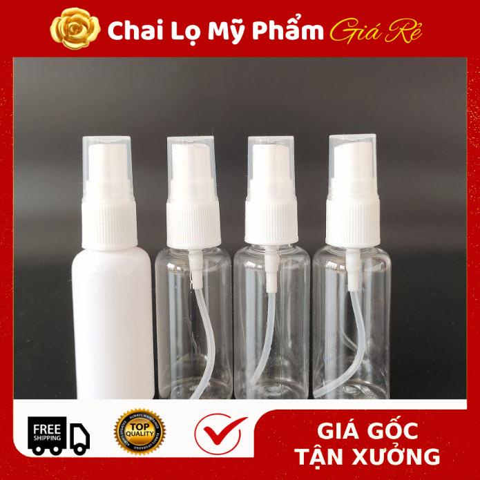 Chai Xịt Phun Sương ❤ RẺ VÔ ĐỊCH ❤ Chai xịt phun sương Trắng sữa 10ml,20ml,30ml,50ml,100ml đựng mỹ phẩm .