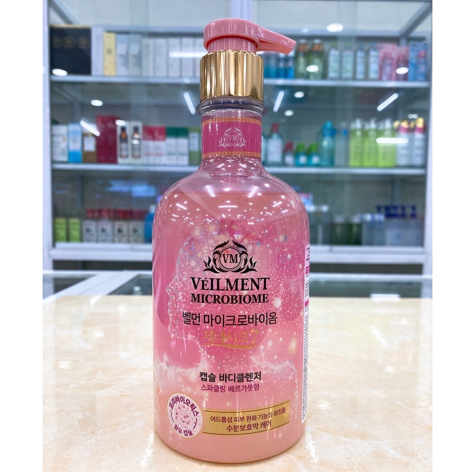 Sữa Tắm Cấp Ẩm Sáng Da On The Body Sensual Bouquet Veilment Microbiome Capsule Body Cleanser 600g