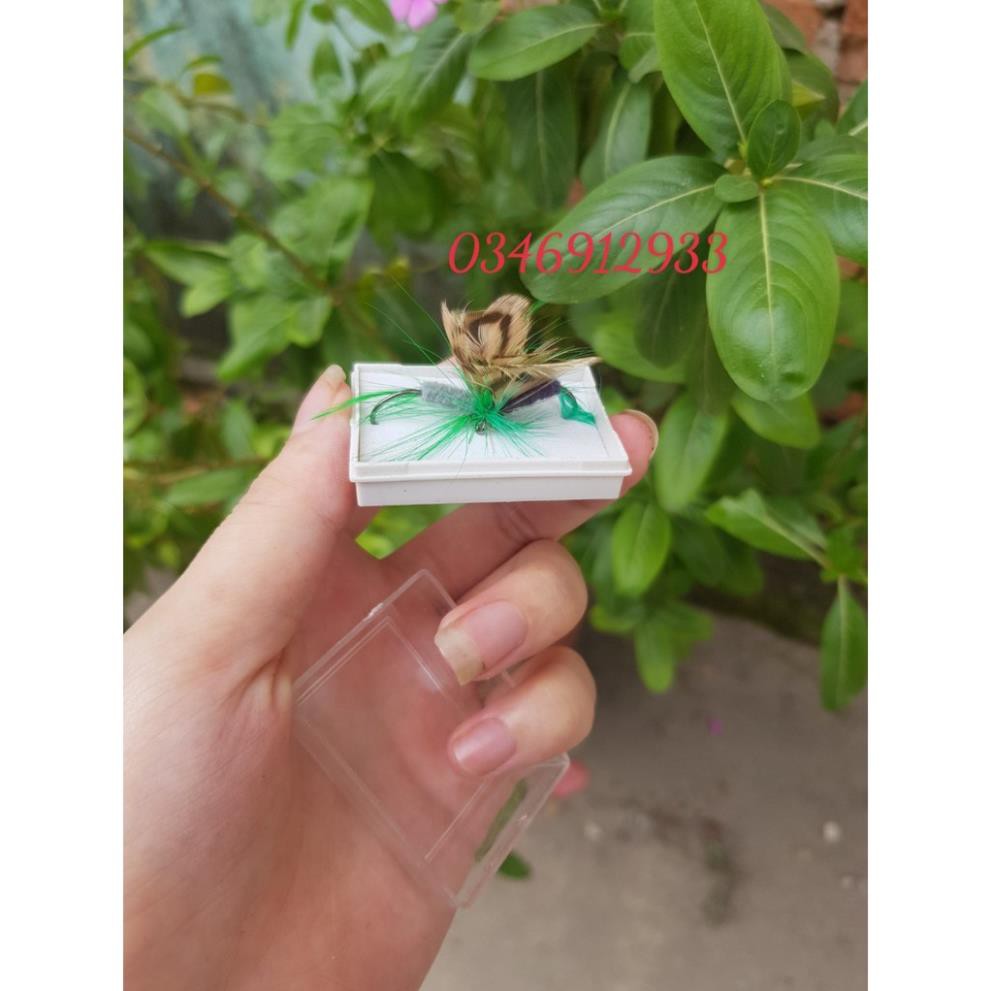 Mồi côn trùng bướm có lông vũ câu cá thiểu, mương, ngão, chày, rô ta, cá suối cho cần ul