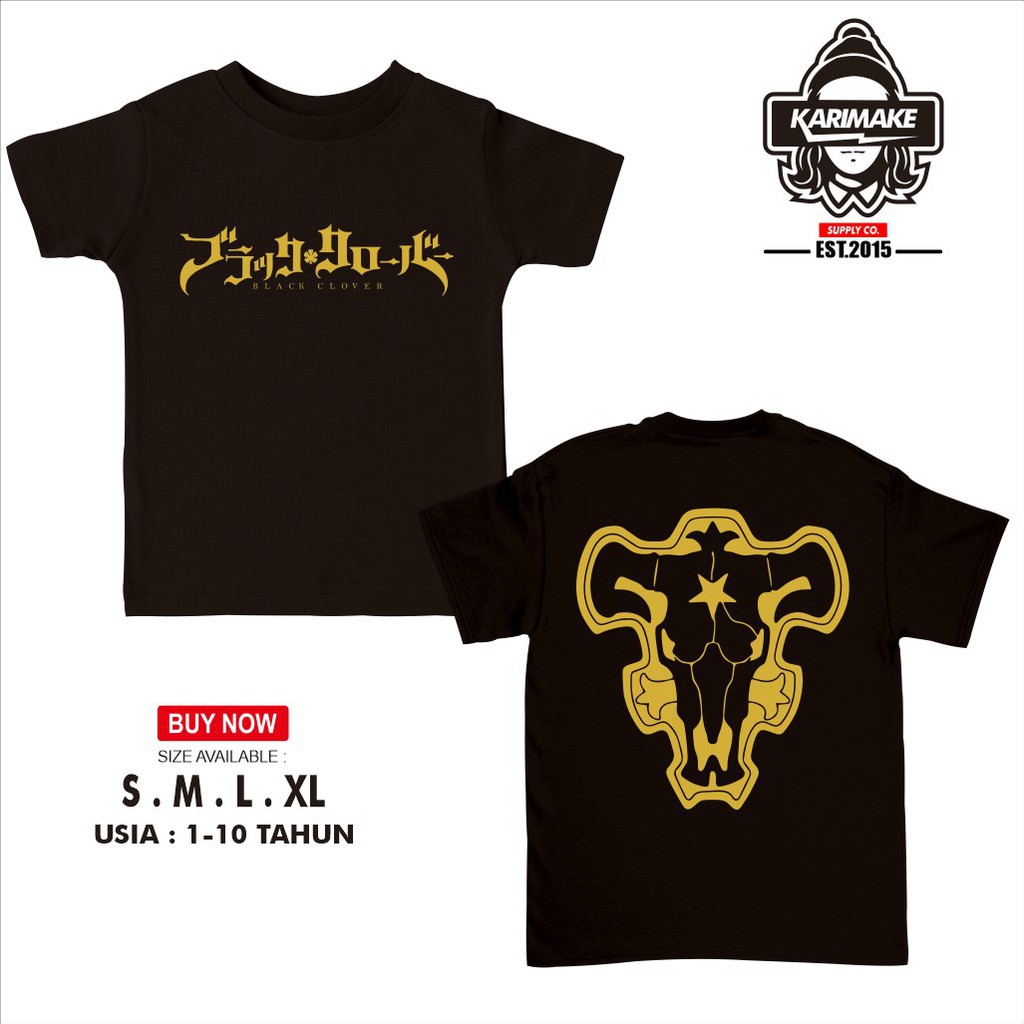 Áo thun in hình Black Clover Black Bull cực chất giá rẻ