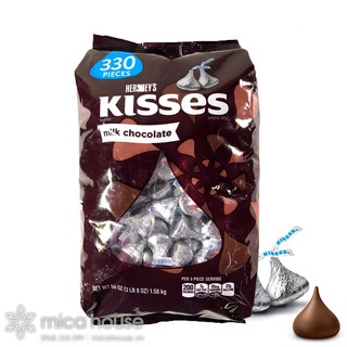 KẸO SOCOLA KEM HERSHEY'S KISSES NGON TUYỆT HẢO 330 VIÊN