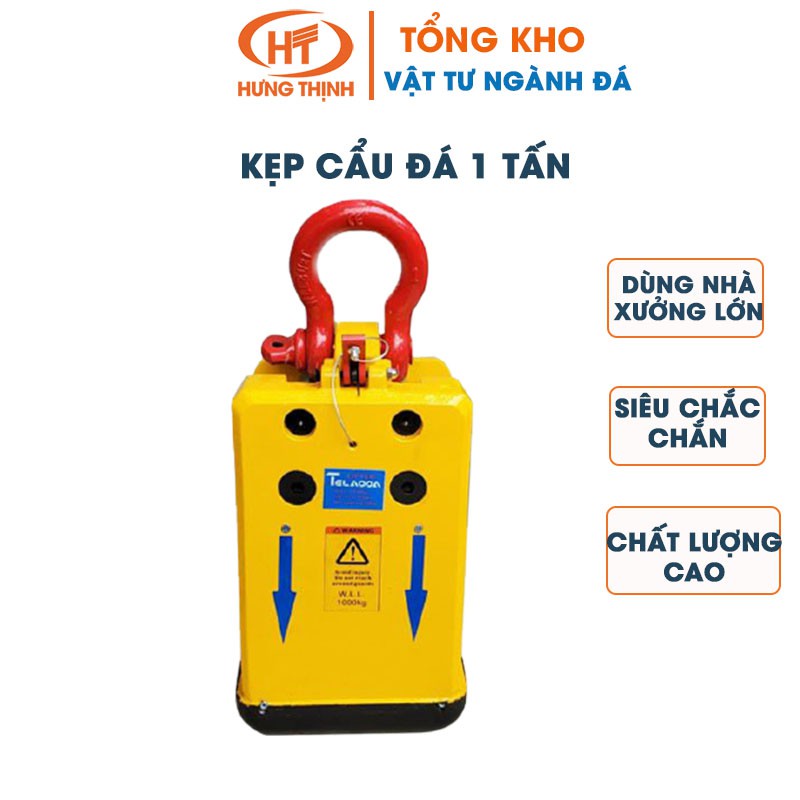 Kẹp cẩu đá 1 tấn- Kẹp đá tấm trọng tải nặng- Thích hợp dùng cho các nhà xưởng lớn