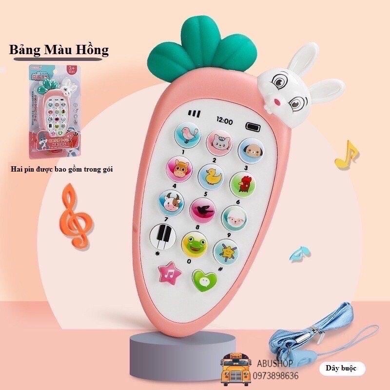 Điện thoại đồ chơi carot nhạc phát sáng