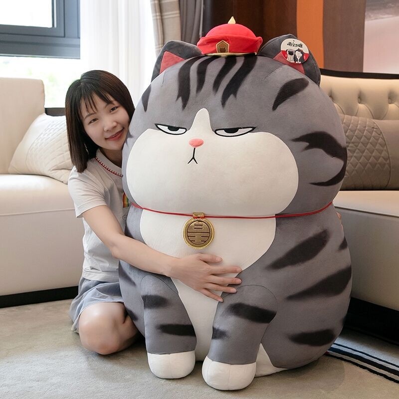 [MÈO KHỔNG LỒ] Gấu Bông Mèo Hoàng Thượng Mèo Bông Cute Mặt Gợi Đòn Hàng Nhập Cao Cấp,Size 50- Size 65- Size 75- Size 1m