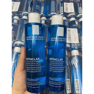 Nước hoa hồng toner la rocher posay affaclar 200ml - bản dành cho da dầu, mụn, se khít lỗ chân lông 200ml