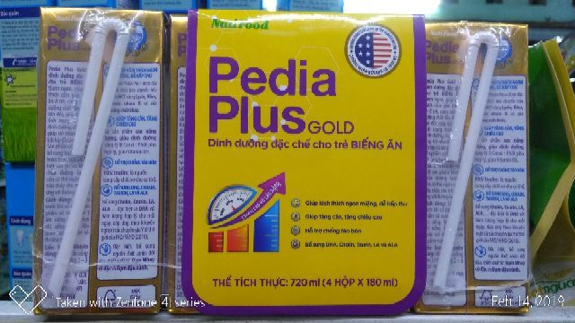 COMBO 4 lốc Pedia Plus Gold 180ml