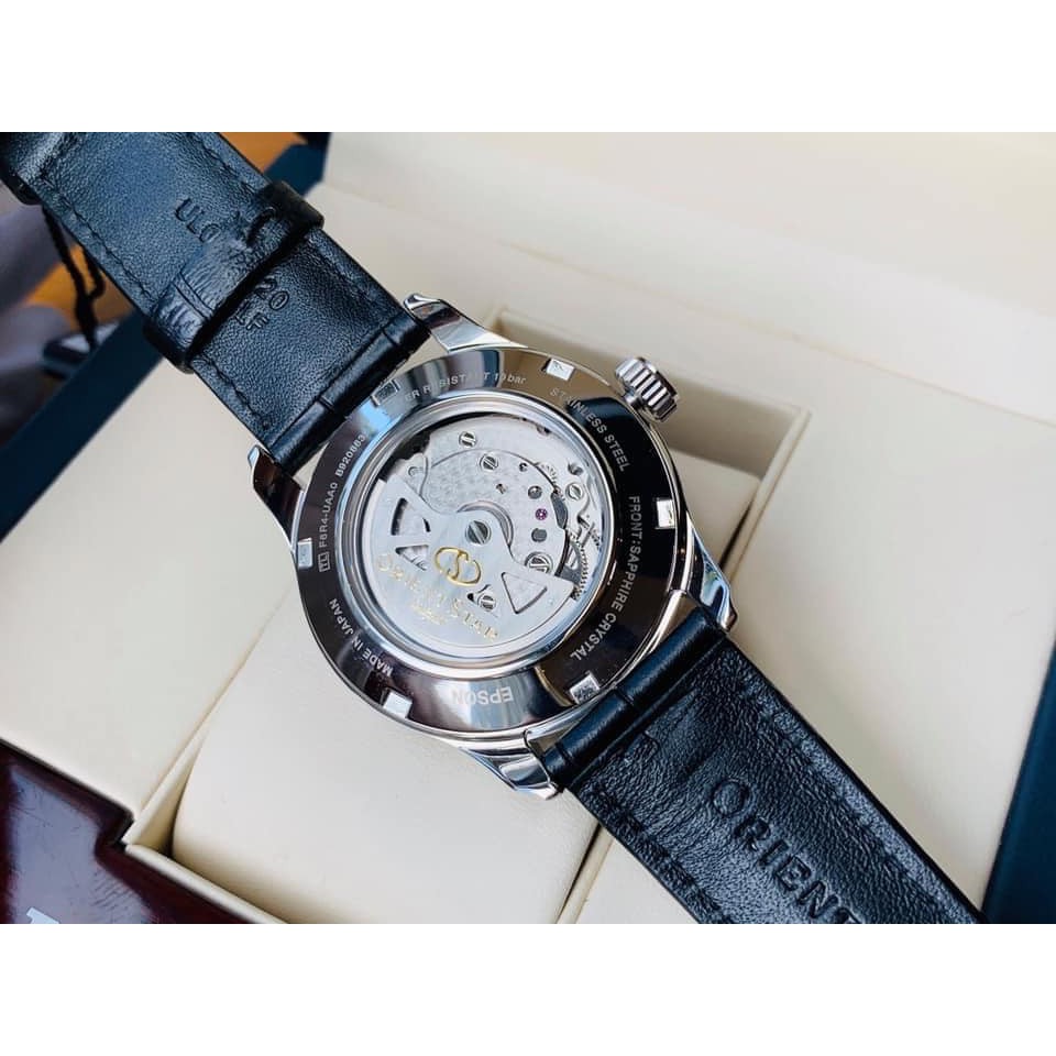 Đồng hồ nam Orient Star Open heart Brown Dial  RE-AT0007N00B