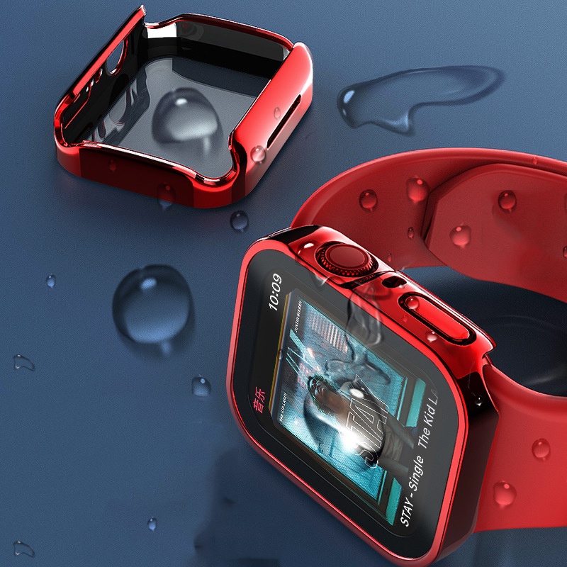 Kính Cường Lực Cứng Chống Thấm Nước Bảo Vệ Màn Hình Cho Apple watch 7 6/se/5/4 7 6 se 5 40mm 44