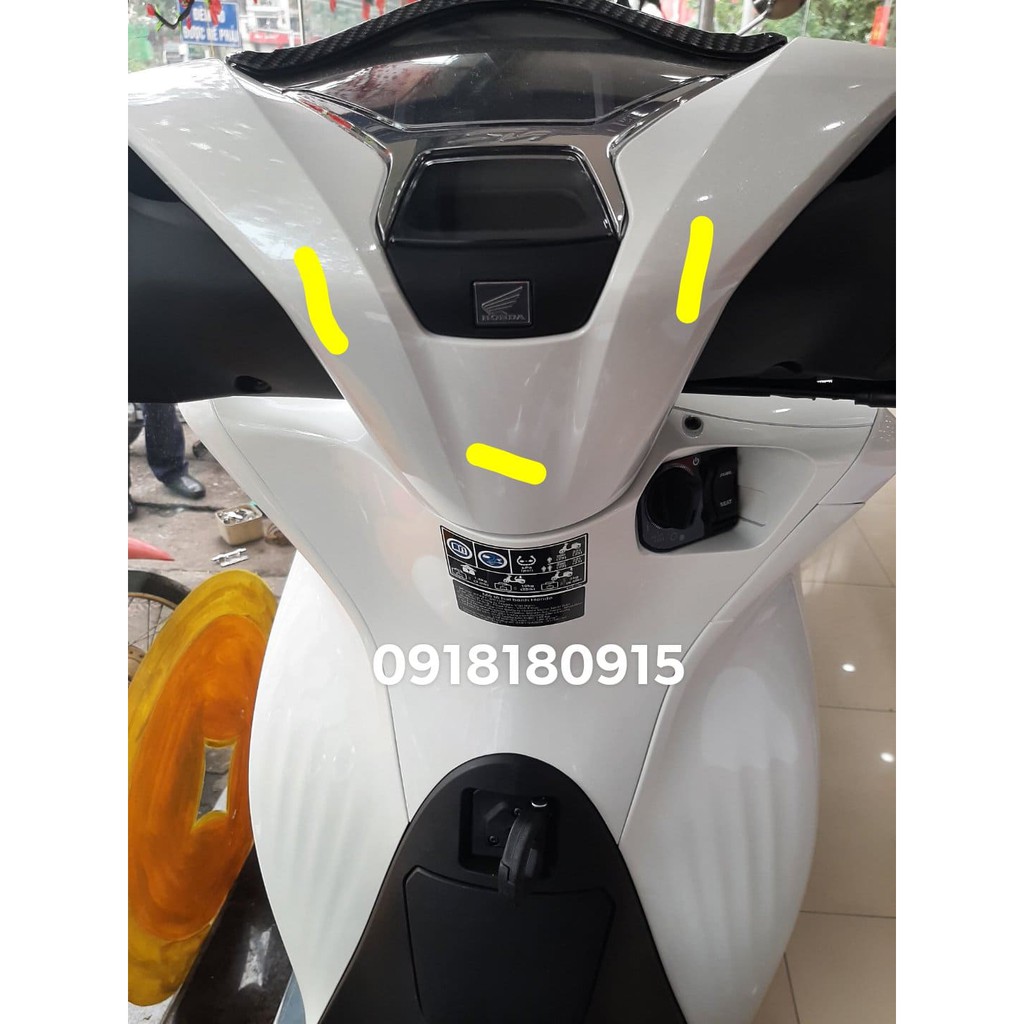 Trang trí ốp tay lái gáy sh 2020-2021 honda