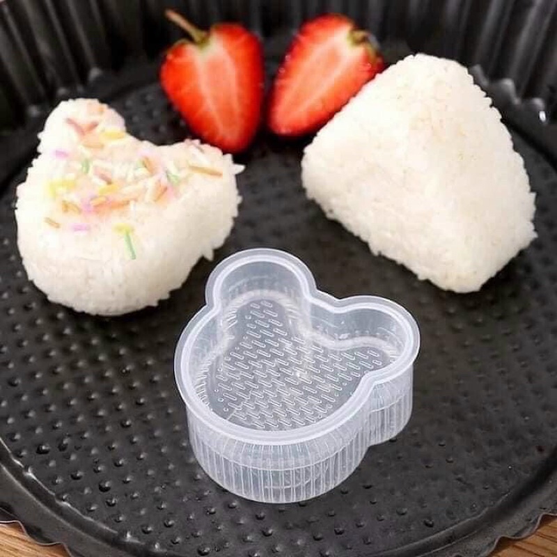Bộ 7 khuôn ép cơm, tạo hình sushi làm thạch silicon xinh xắn