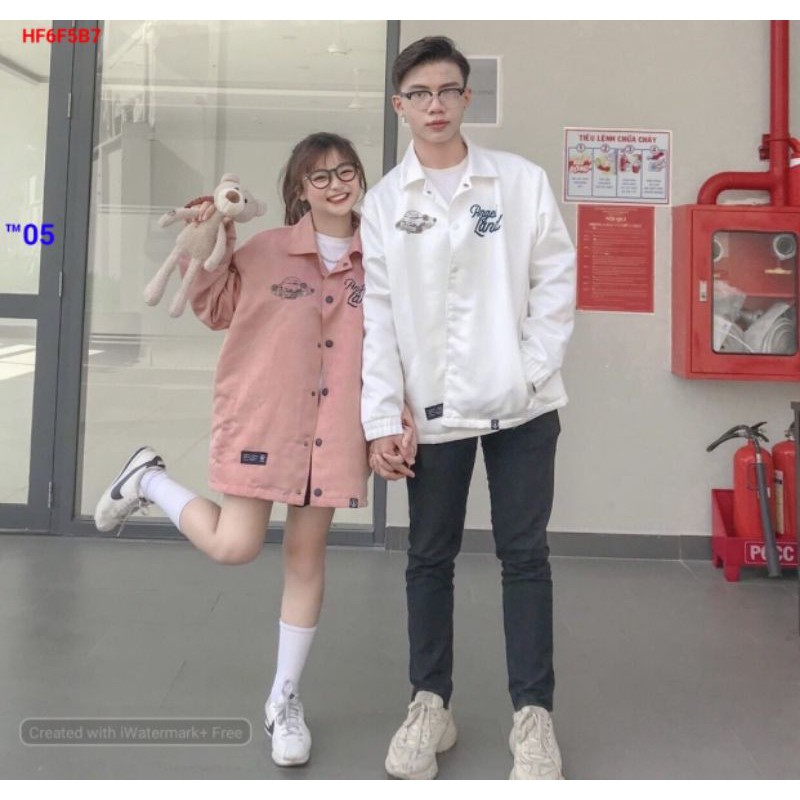 [Giá siêu rẻ] Áo khoác dù unisex nút bấm Angel Land, 2 phối màu cực yêu | BigBuy360 - bigbuy360.vn