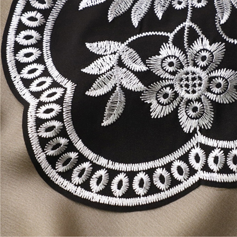 Khăn Choàng Vai Giả Khăn Choàng Thêu Hoa Phối Dây Cột Kiểu Vintage