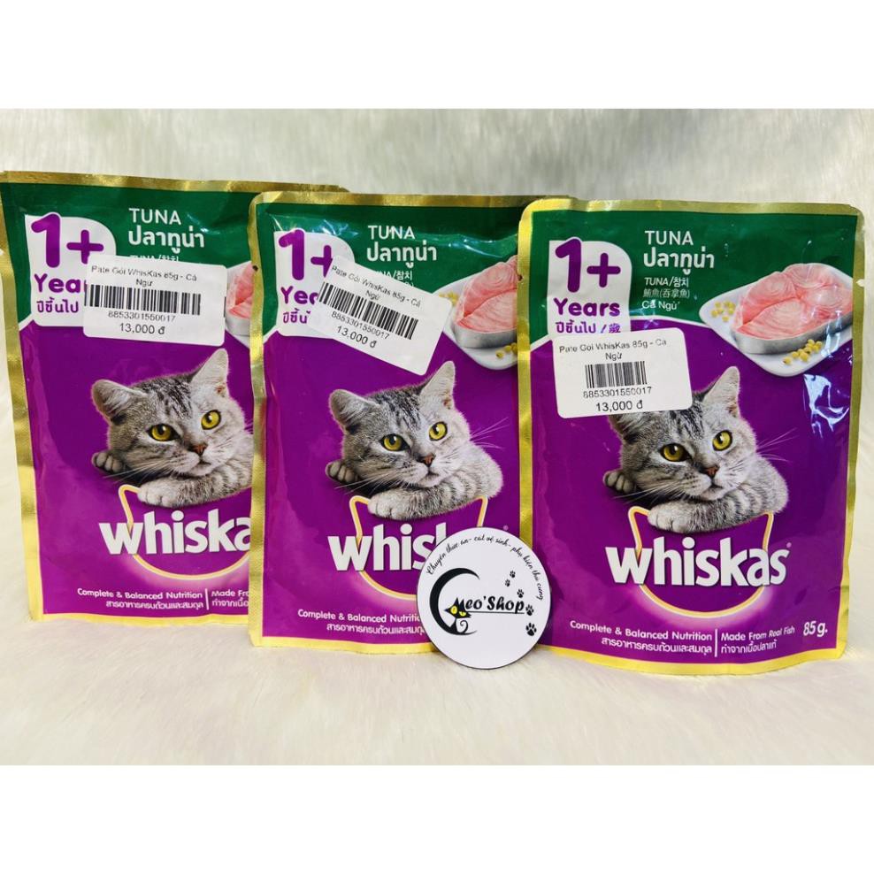 Pate Whiskas cho Mèo - Cá Ngừ (Gói 85g)