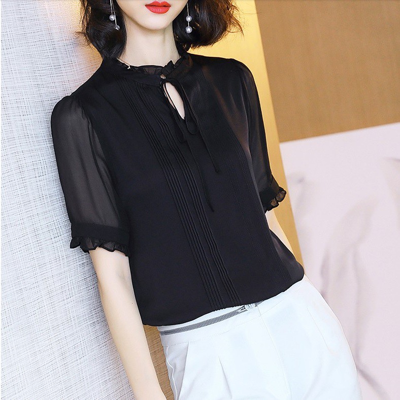 (HÀNG SẴN) Áo Sơ Mi Nữ Ngắn Tay Công Sở SM30 - Hàng Quảng Châu Cao Cấp