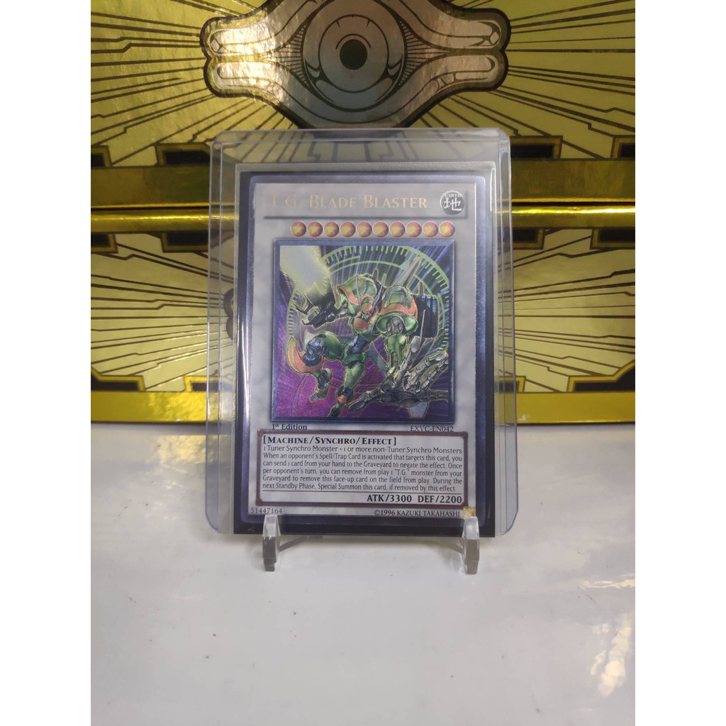 [ Dưa Hấu Yugioh ] Lá bài thẻ bài T.G. Blade Blaster - Ultimate Rare 1st Edition - Tặng bọc bài nhựa bảo quản
