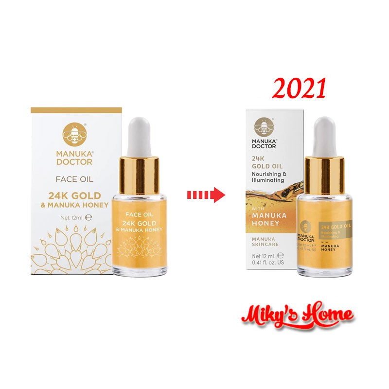 Dầu dưỡng da mặt vàng 24K Manuka Doctor 24K Gold Face Oil 12ml - UK (Anh Quốc) | BigBuy360 - bigbuy360.vn