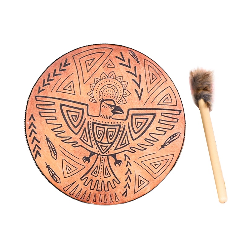 SUN Handmade Siberian Shamanic Drums Spirit Music Drums with Drumstick Bass Drum Kit