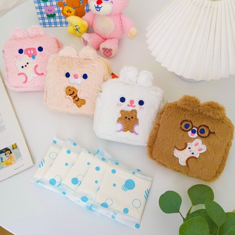 Túi đựng băng vệ sinh hình thú dễ thương cho nữ Bentoy Milkjoy