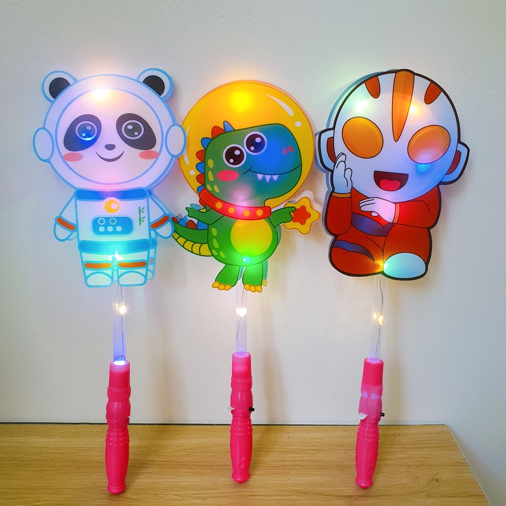 Đồ chơi đèn lồng trung thu phát sáng cho bé, gậy phát sáng trung thu nhiều hình dễ thương cho bé