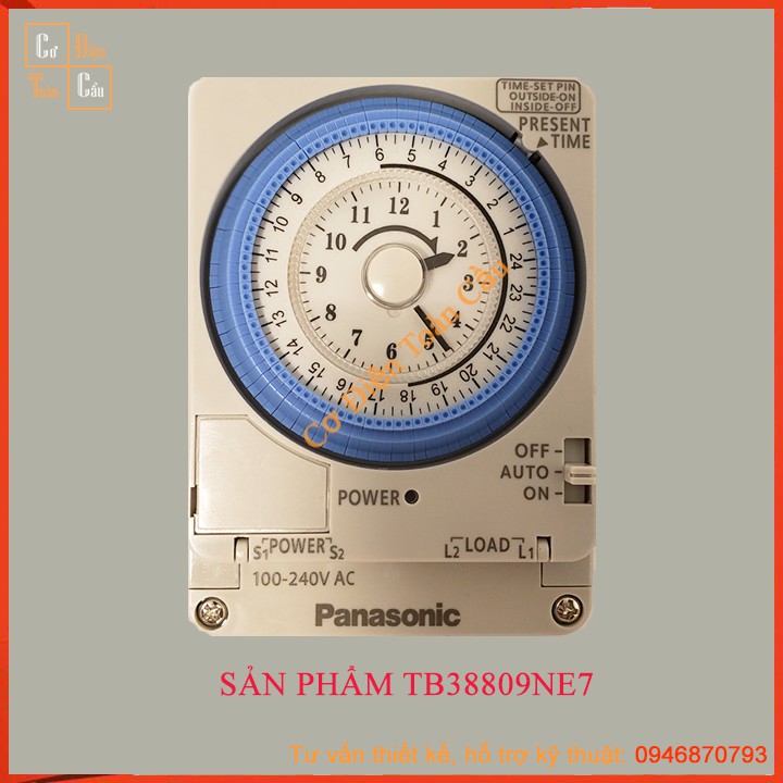 Timer cơ Panasonic Bộ hẹn giờ công tắc thời gian Relay thời gian thực TB388 TB388K Panasonic