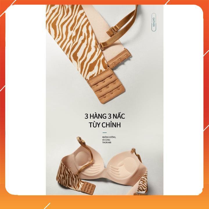 Áo lót nữ su đúc không gọng nâng ngực trơn, họa tiết ngựa vằn A5153