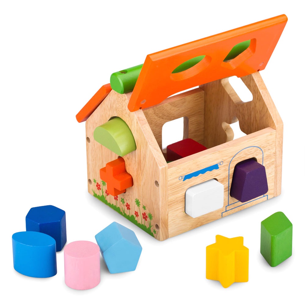 Đồ chơi gỗ Nhà thả 12 khối - Winwintoys | Phát triển trí tuệ va fhình học cơ bản | Đạt tiêu chuẩn CE và TCVN - Met