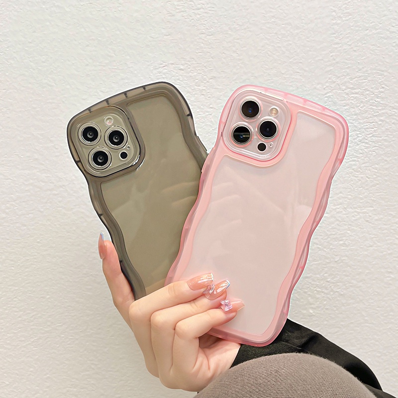 Ốp Điện Thoại Chống Sốc Viền Cong Đơn Giản Cho iPhone 14 13 12 11 Pro Max XS XR X 8 7 Plus + SE 2020