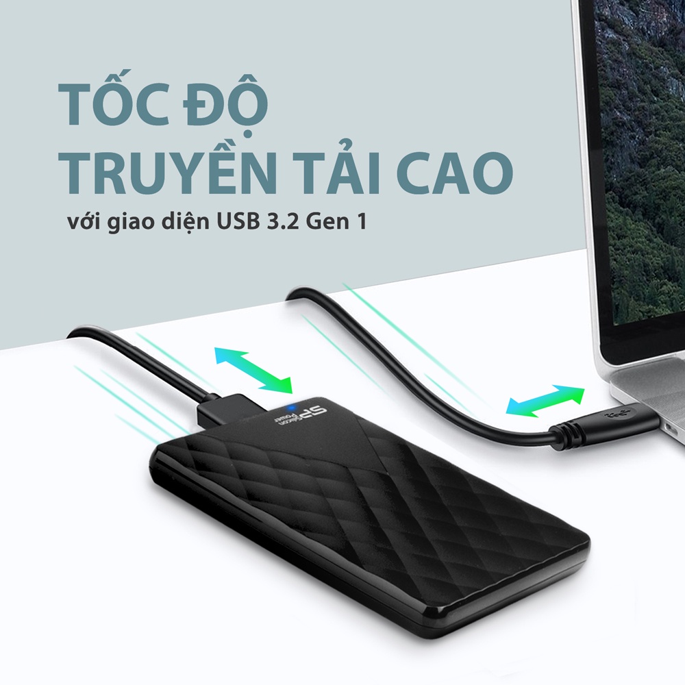 Ổ cứng di động Silicon Power Diamond D06 2.5&quot; USB 3.2/ 1TB/2TB Bảo hành 3 năm