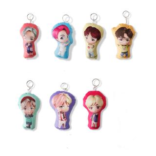 KPOP BTS Plush Pillow Keychain Anime pillow Keyring