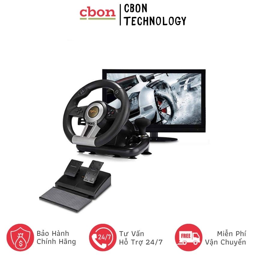 Vô lăng chơi game PXN V3 II - for PC / PS/Android /Xbox.Switch -CBon Technology- CB030 Hàng Chính Hãng