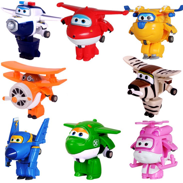 Super wings đội bay siêu đẳng đồ chơi trẻ em máy bay mini biến thành rô bốt (1 nhân vật)