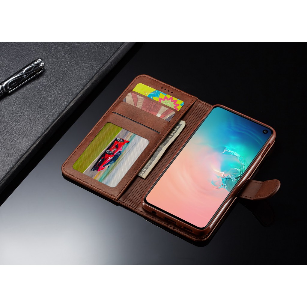 Bao da PU màu trơn sang trọng cho Samsung s10 plus s10 5G s10e | BigBuy360 - bigbuy360.vn