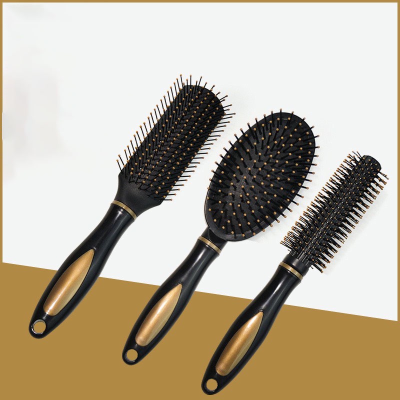 Lược Bán Nguyệt Sấy Tạo Kiểu Tóc Uốn Tóc Cao Cấp Black Gold