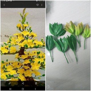 bộ lá mai đào đất sét