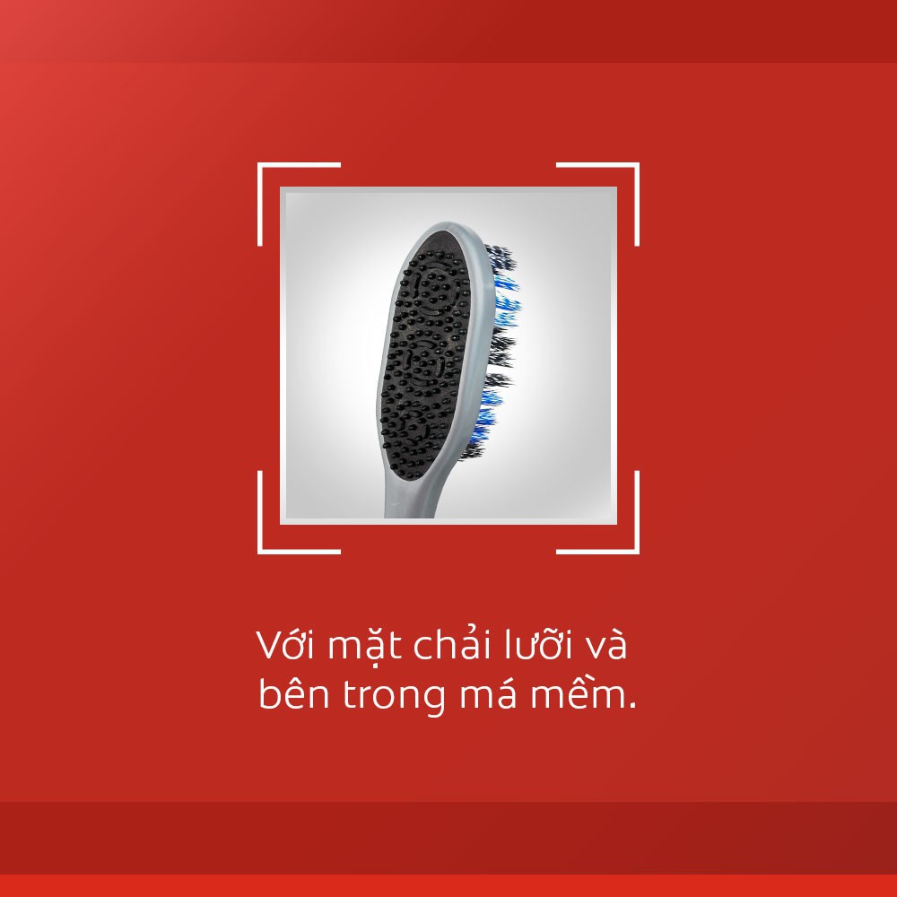 Bộ 4 Bàn chải Colgate 360 Charcoal Spiral lông chải xoắn kép, than hoạt tính kháng vi khuẩn