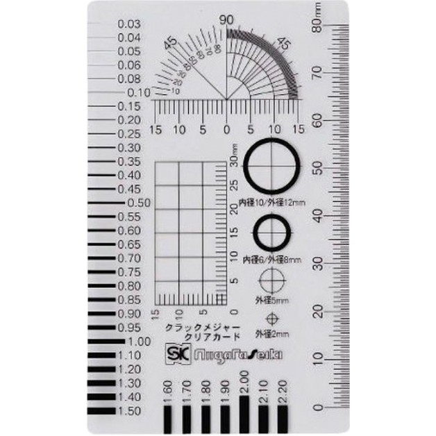 0.03-1.50mm Thước đo vết nứt Niigata CM-CKD