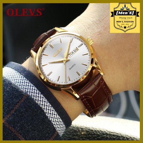 Đồng Hồ Nam Cao Cấp Dây Da Đẹp Chính Hãng OLEVS | BigBuy360 - bigbuy360.vn