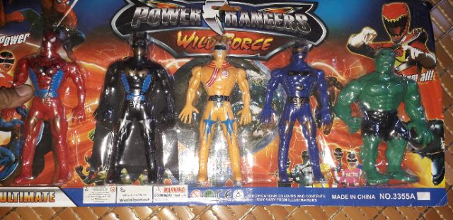 Sét 5 mô hình siêu Anh hùng bằng nhựa cao 15cm có đèn Led rất đẹp