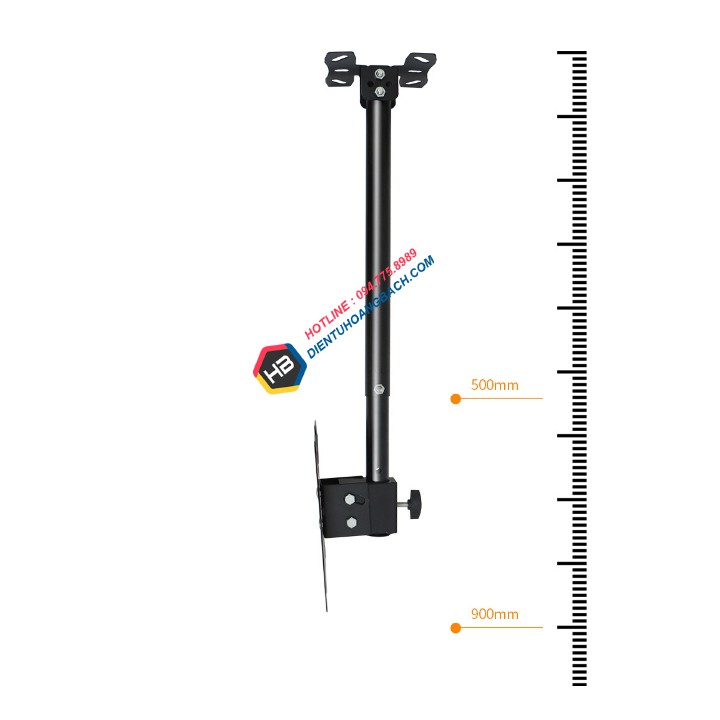 Giá Treo Tivi Thả Trần DJ01 24 - 43 Inch - Xoay 360 Độ - Giá Treo Tivi Ngược Trần Chuyên Dụng