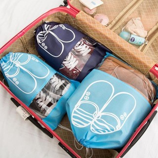 Combo 10 túi đựng giày dép dây rút khi đi du lịch công tác